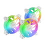 Mars Gaming Kit 3 Ventiladores MF-3A Blanco 120mm ARGB