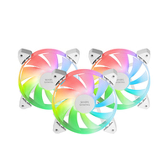 Mars Gaming Kit 3 Ventiladores MF-3A Blanco 120mm ARGB