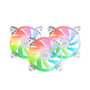 Mars Gaming Kit 3 Ventiladores MF-3A Blanco 120mm ARGB