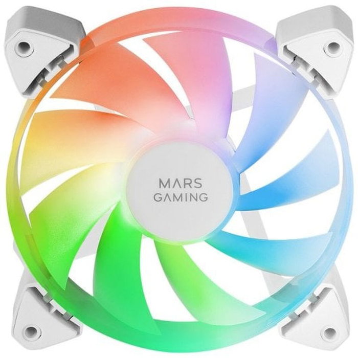 Mars Gaming Kit 3 Ventiladores MF-3A Blanco 120mm ARGB