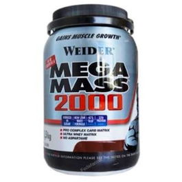 WEIDER Mega Mass 2000 Vainilla 1,5Kg Suplemento para ganar masa magra