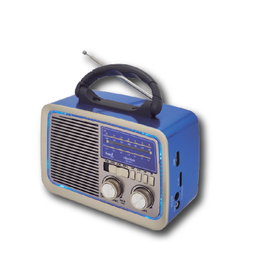 SAMI Radio SAMI AC/DC vintage 3 bandas con Bluetooth, USB y Micro SD