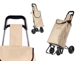 Kinvara Carro Compra Camel Beige Negro 30 L 22 x 98 x 38 cm (Set de 6)