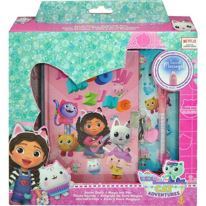 KIDS LICENSING Diario bolígrafo mágico La Casa de Muñecas de Gabby KIDS LICENSING Diario bolígrafo mágico La Casa de Muñecas de Gabby
