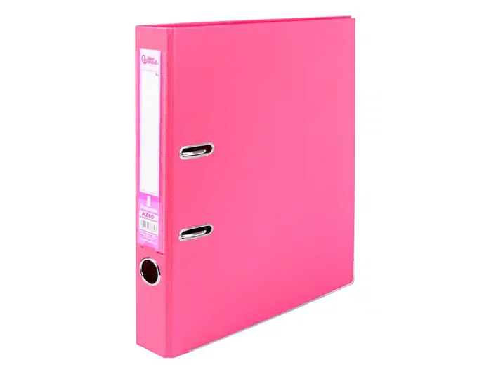 Liderpapel Archivador de Palanca A4 Rosa 52 mm