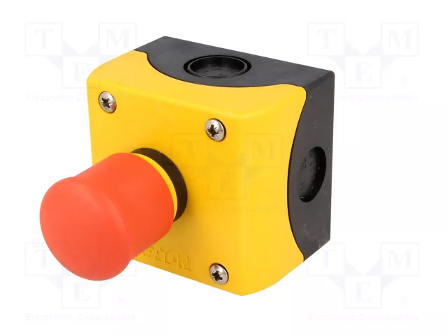 Eaton M22-PV/KC02/IY Interruptor de parada de emergencia Rojo, Amarillo