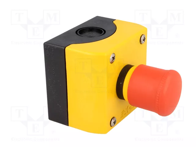 Eaton M22-PV/KC02/IY Interruptor de parada de emergencia Rojo, Amarillo