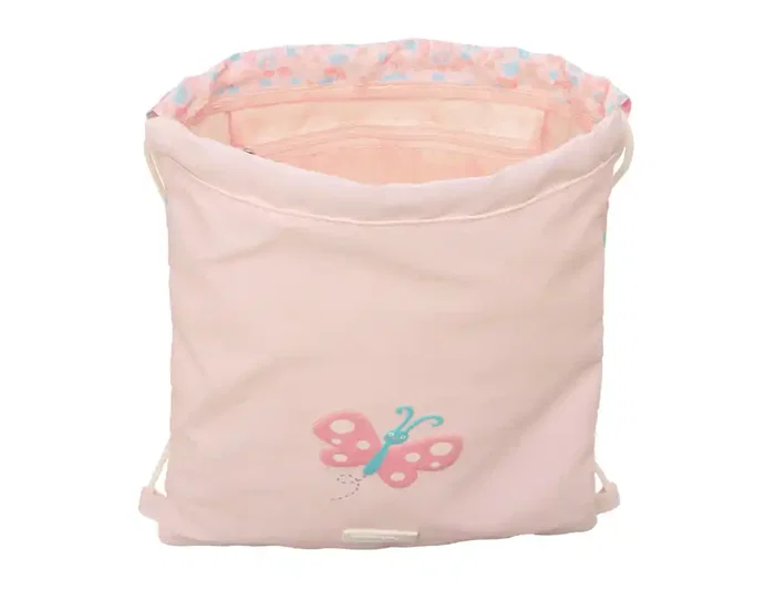 Bolsa Mochila con Cuerdas Safta Mariposa 26 x 34 x 1 cm
