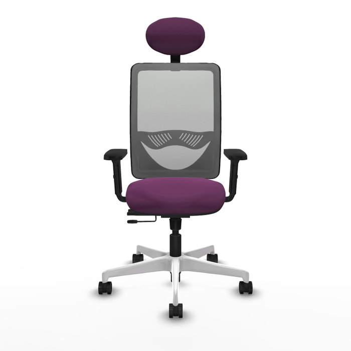 PIQUERAS Y CRESPO Silla de oficina Zulema Morado y Gris