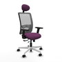 PIQUERAS Y CRESPO Silla de oficina Zulema Morado y Gris