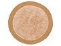 GIFTDECOR Alfombra de Yute Antideslizante Beige 100x100 cm