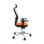 PIQUERAS Y CRESPO Silla de oficina Jorquera Naranja y Blanco