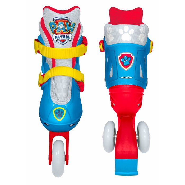 Paw Patrol Patines en Línea Dos en Uno 3 Ruedas Talla Ajustable 27-30 Paw Patrol Patines en Línea Dos en Uno 3 Ruedas Talla Ajustable 27-30