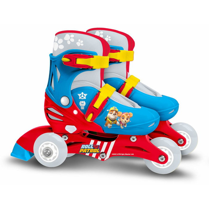 Paw Patrol Patines en Línea Dos en Uno 3 Ruedas Talla Ajustable 27-30 Paw Patrol Patines en Línea Dos en Uno 3 Ruedas Talla Ajustable 27-30