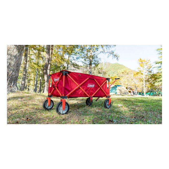 Coleman Bollerwagen de Camping Plegable con Ruedas, Capacidad 85 kg, Color Rojo, Modelo 2000035214