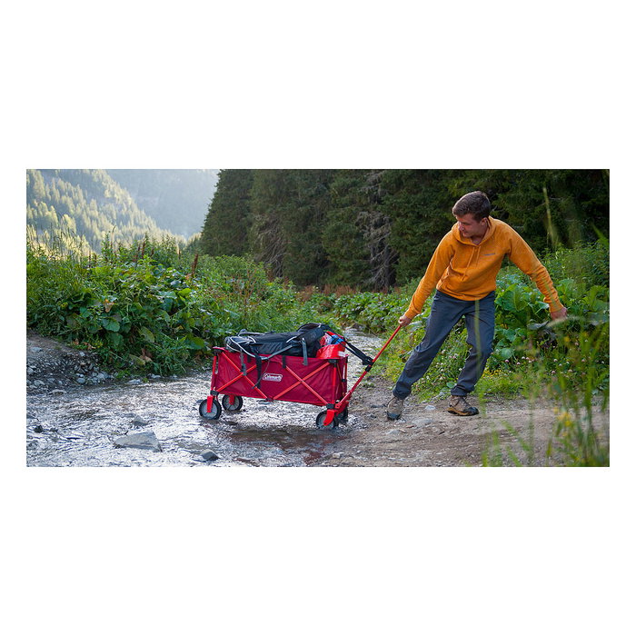 Coleman Carro de Camping Plegable con Freno Rojo