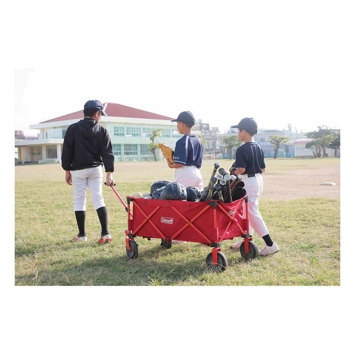 Coleman Bollerwagen de Camping Plegable con Ruedas, Capacidad 85 kg, Color Rojo, Modelo 2000035214