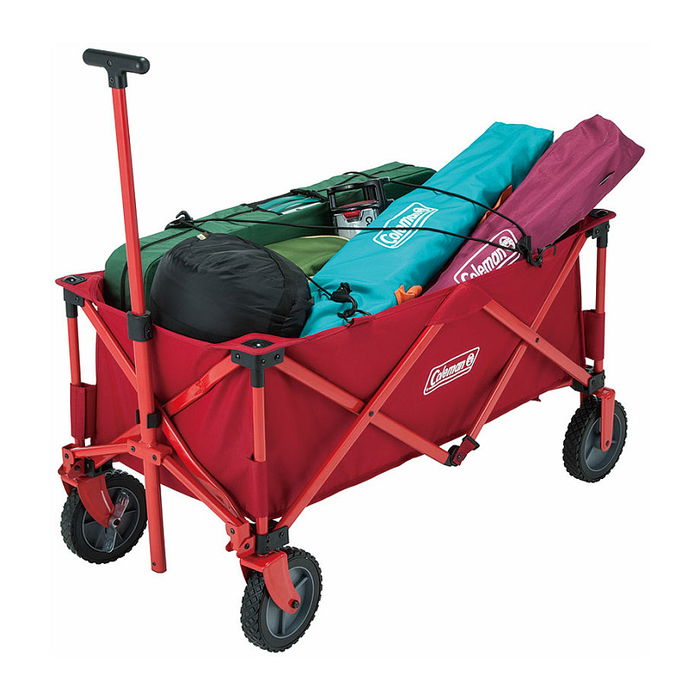 Coleman Bollerwagen de Camping Plegable con Ruedas, Capacidad 85 kg, Color Rojo, Modelo 2000035214
