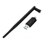Approx APPUSB1200DA - Adaptador USB WiFi 1200 Mbps Dual Band (2.4GHz/5GHz) USB 3.0, Wi-Fi 5 (802.11ac), Antena Desmontable, Compatible con Windows/Mac/Linux