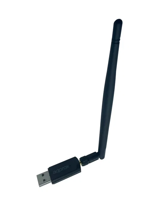 Approx APPUSB1200DA - Adaptador USB WiFi 1200 Mbps Dual Band (2.4GHz/5GHz) USB 3.0, Wi-Fi 5 (802.11ac), Antena Desmontable, Compatible con Windows/Mac/Linux