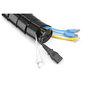 Equip Organizador de Cables de Doble Canal Negro