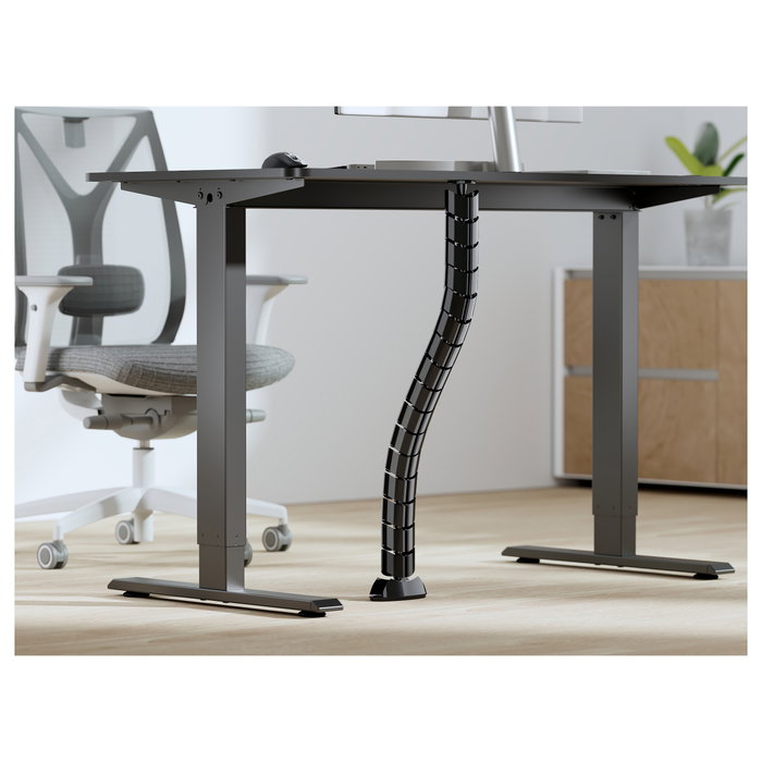 Equip Organizador de Cables de Doble Canal Negro