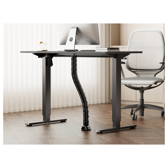 Equip Organizador de Cables de Doble Canal Negro