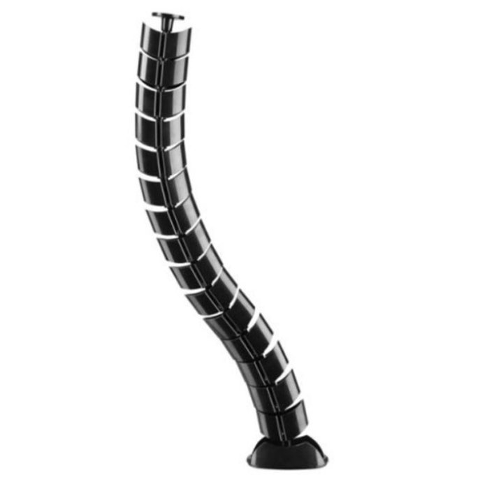 Equip Organizador de Cables de Doble Canal Negro