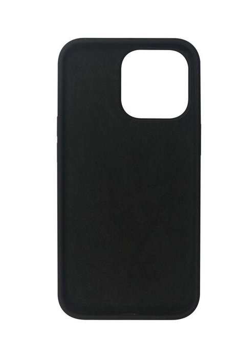 eSTUFF Funda de Silicona para iPhone 13 Pro Max - Modelo MADRID, Color Negra, Protección Trasera y Laterales con Interior de Microfibra