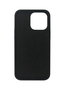 eSTUFF Funda de Silicona para iPhone 13 Pro Max - Modelo MADRID, Color Negra, Protección Trasera y Laterales con Interior de Microfibra