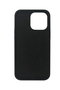 eSTUFF Funda de Silicona para iPhone 13 Pro Max - Modelo MADRID, Color Negra, Protección Trasera y Laterales con Interior de Microfibra