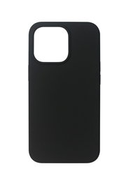 eSTUFF Funda de Silicona para iPhone 13 Pro Max - Modelo MADRID, Color Negra, Protección Trasera y Laterales con Interior de Microfibra