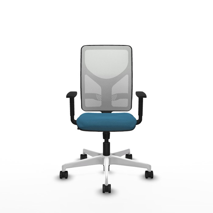 PIQUERAS Y CRESPO Silla de oficina Motilla con Mecanismo Sincro Verde petróleo y Blanco PIQUERAS Y CRESPO Silla de oficina Motilla con Mecanismo Sincro Verde petróleo y Blanco