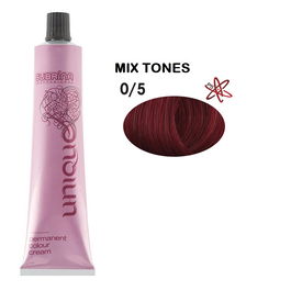 Unique, Tinte permanente para el cabello, 0/5 Red, 100 ml