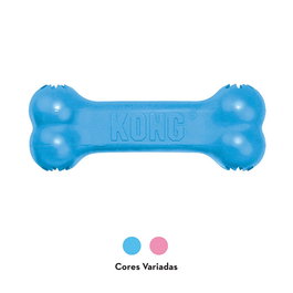 KONG KONG Puppy Goodie Bone - S, Juguete Masticable para Cachorros, Alivia Dolor de Dientes y Encías