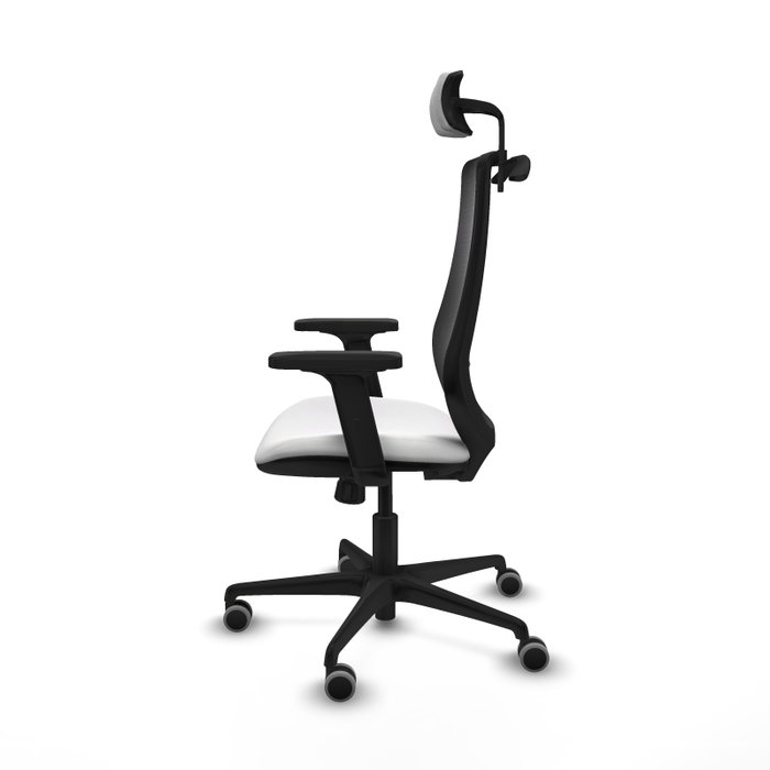 PIQUERAS Y CRESPO Silla de oficina Mardos con mecanismo Sincro, Blanco/Negro PIQUERAS Y CRESPO Silla de oficina Mardos con mecanismo Sincro, Blanco/Negro