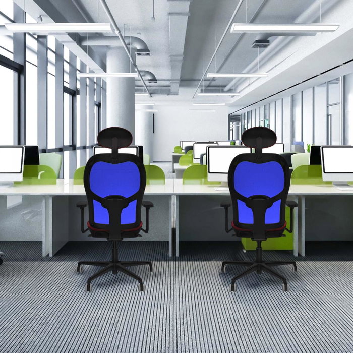 PIQUERAS Y CRESPO Silla de oficina Jorquera Naranja y Gris con Brazos 3D PIQUERAS Y CRESPO Silla de oficina Jorquera Naranja y Gris con Brazos 3D