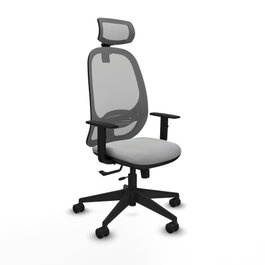 PIQUERAS Y CRESPO Silla de oficina Cilanco Gris con mecanismo Sincro/Traslack