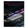 ICY BOX IB-DK4061-CPD Docking Station 12 en 1 USB-C 100W PD Gris