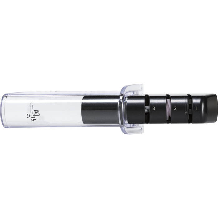 Kai Seki Magoroku Knife Grinder, Negro / Plata/ Silver / Black Kai Seki Magoroku Knife Grinder, Negro / Plata/ Silver / Black