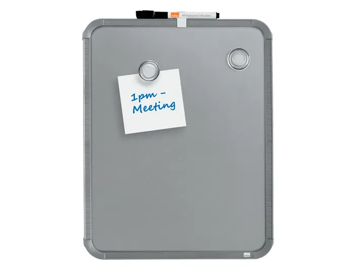 Nobo Pizarra Magnética Blanca para Hogar, Acero, Marco Slim Plata, 280x360 mm Nobo Pizarra Magnética Blanca para Hogar, Acero, Marco Slim Plata, 280x360 mm