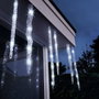 Lumineo Cortina LED Carámbanos 60 LEDs Luz Fría Exterior 3,6 m