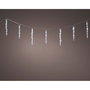 Lumineo Cortina Led Carámbanos 60 Leds Luz Fría Exterior 3,6m IP44 Temporizador Conectable