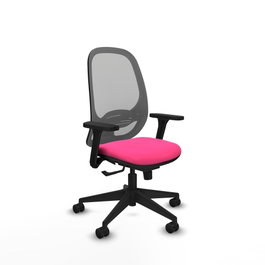 PIQUERAS Y CRESPO Silla de oficina Cilanco Rosa con mecanismo Sincro