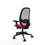 PIQUERAS Y CRESPO Silla de oficina Cilanco Rosa con mecanismo Sincro