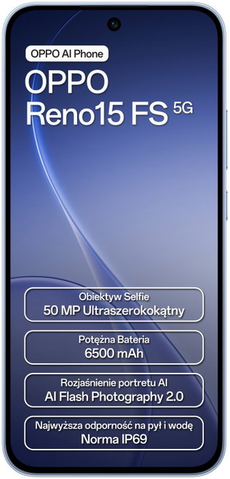 Oppo Reno 15 FS 5G 8/512GB Azul Oppo Reno 15 FS 5G 8/512GB Azul