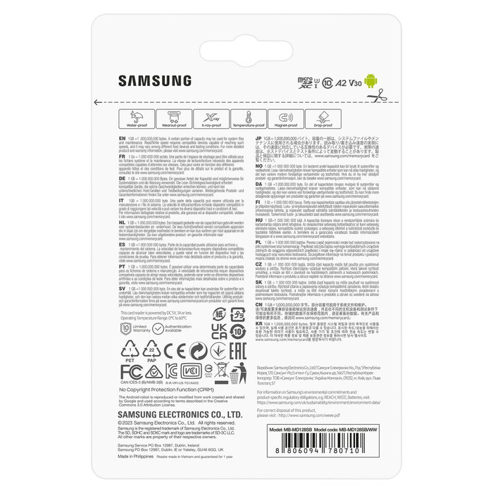 Samsung PRO Plus MB-MD128S 128 GB MicroSDXC
