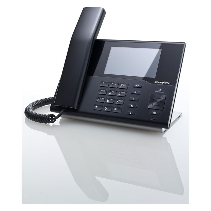 INNOVAPHONE IP232 Teléfono IP Negro, Pantalla Táctil 4.3" (10.9 cm) 480x272, PoE, 2xLAN, 4xUSB, G.711/G.722/G.729A