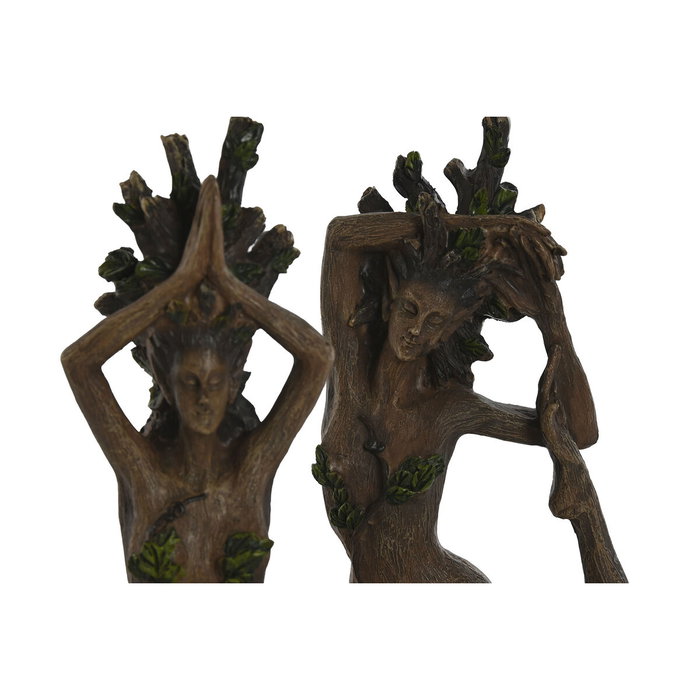 DKD Home Decor Figuras de Resina Madre Naturaleza Surtido de 2 Unidades