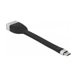 DeLOCK Cable de cinta plana FPC USB Type-C a DisplayPort 4K 60 Hz 13,5 cm